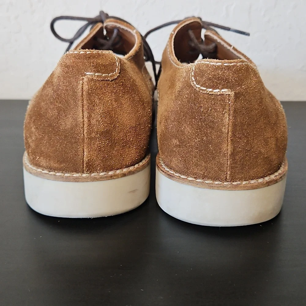 Goex Mens Suede Lace Up Shoes, Size 42 1/2 (US 9 1/2)